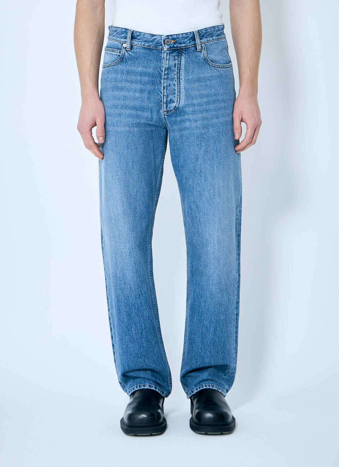 Bottega Veneta Indigo Wide Leg Jeans