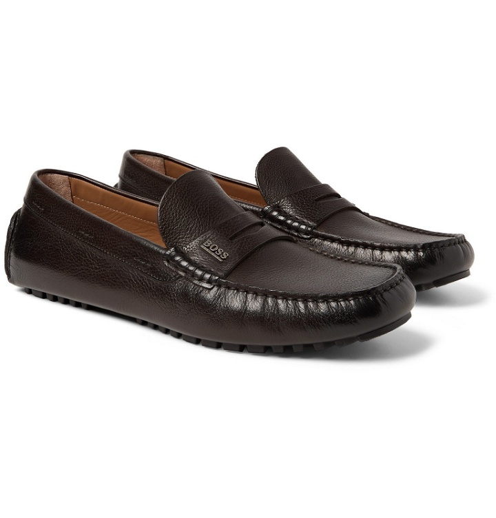 Photo: Hugo Boss - Leather Driving Shoes - Brown