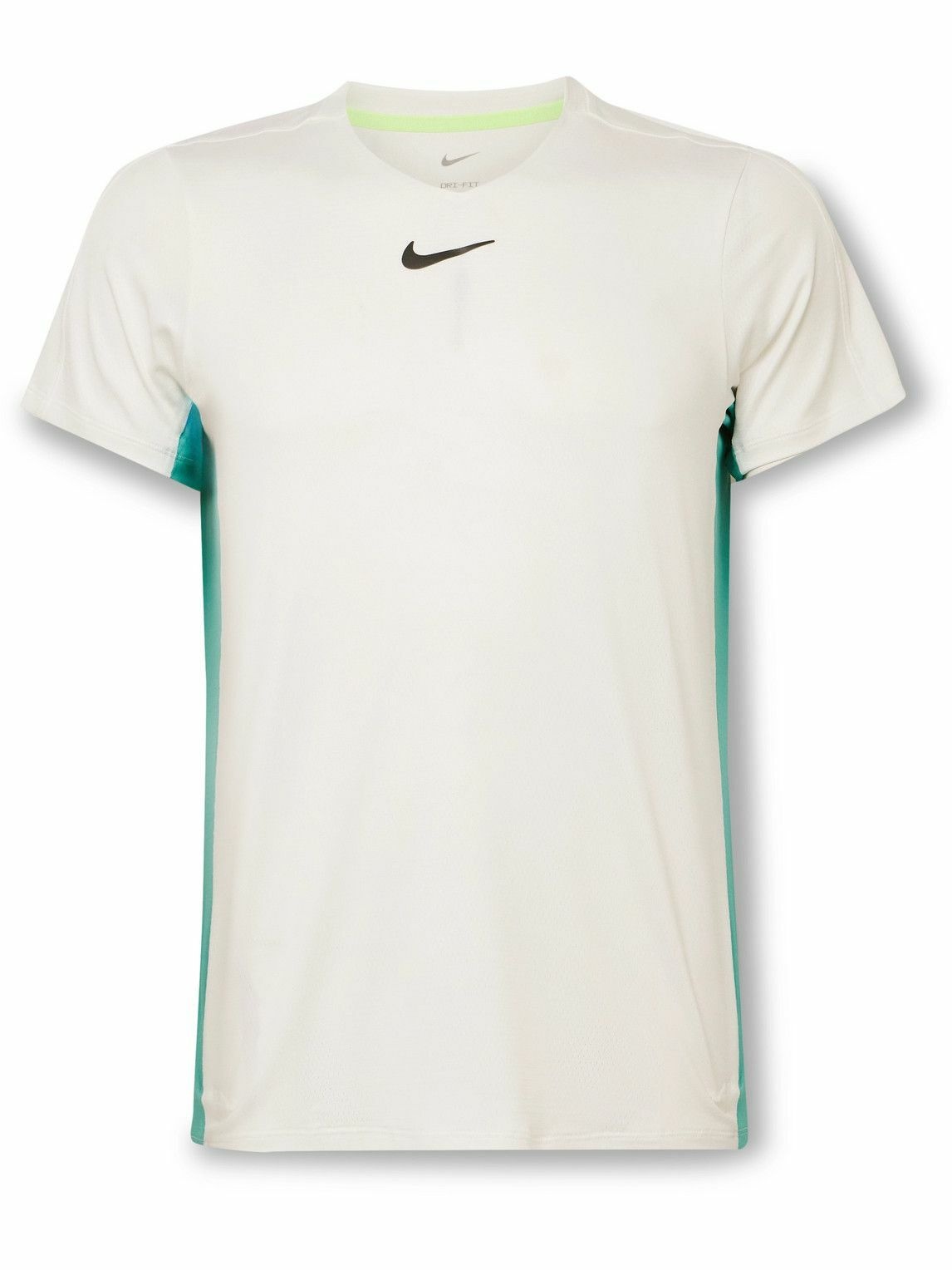 Photo: Nike Tennis - Court Advantage Slim-Fit Printed Dri-FIT Tennis T-Shirt - White