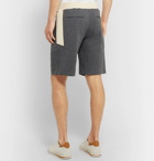 Brunello Cucinelli - Nylon-Trimmed Cotton-Blend Jersey Drawstring Shorts - Gray