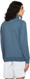 Stone Island Blue Garment-Dyed Sweatshirt