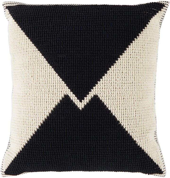 Photo: Maiden Name SSENSE Exclusive Black & Beige Marco Bruzzone Edition Night Mail Pillow