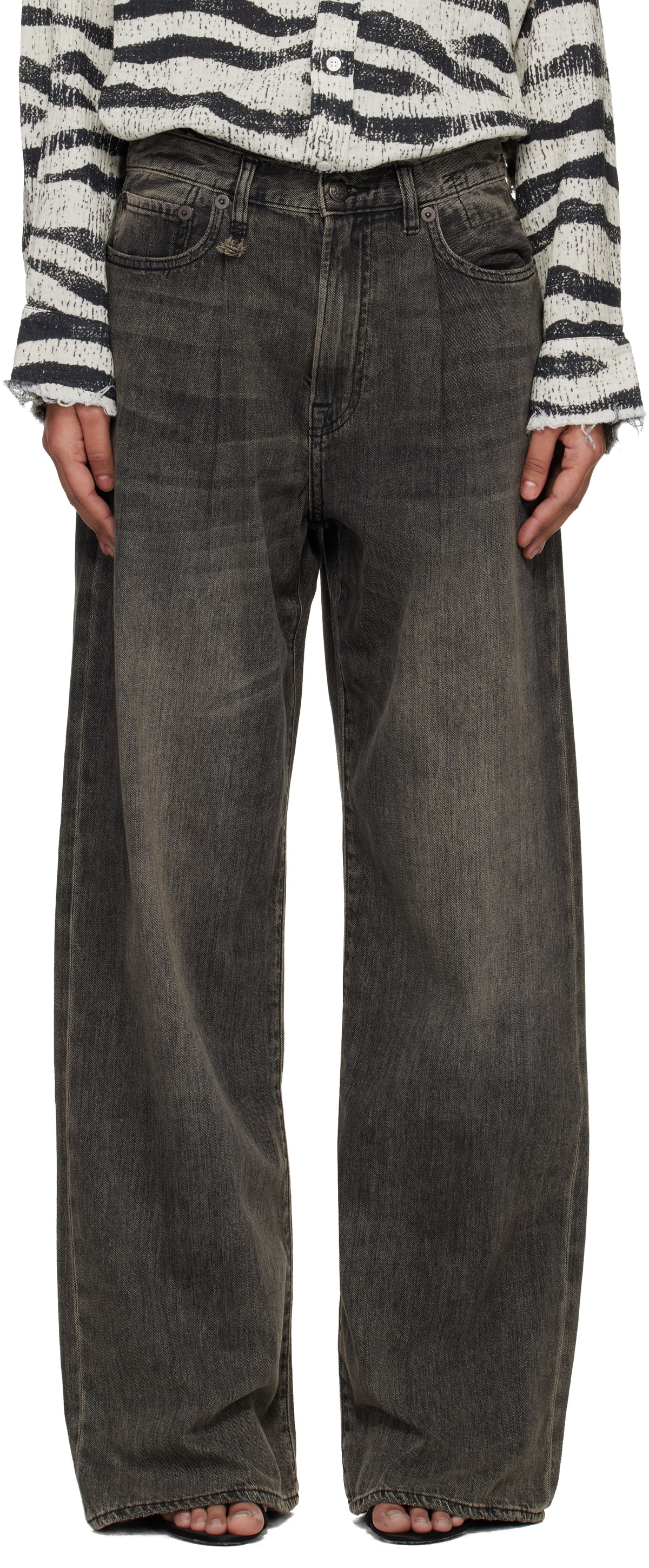 R13 Gray Damon Jeans