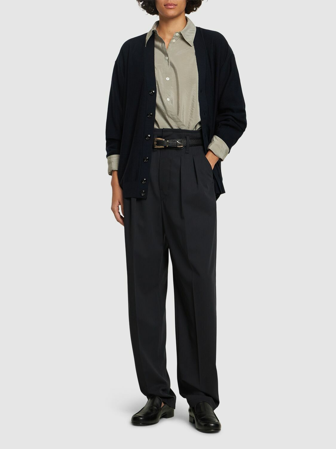 LEMAIRE - Tailored Pleated Wool Pants Lemaire