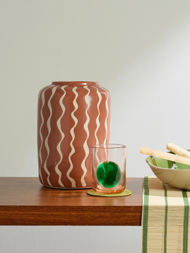 Photo: The Conran Shop - Wiggle Sgraffito Striped Glazed Stoneware Vase