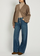 Free People Nia Wide-leg Boyfriend Denim Jeans Light Blue