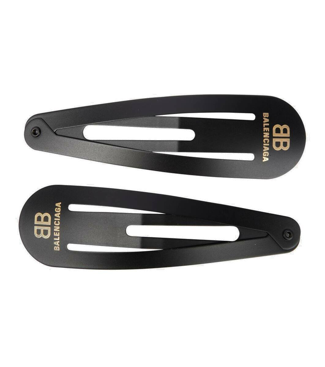 【Balenciaga】 XXL embellishedセットオブ 2 hair clips Balenciaga XXL set of two hair clips Balenciaga