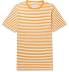 Albam - Striped Cotton-Jersey T-Shirt - Men - Yellow