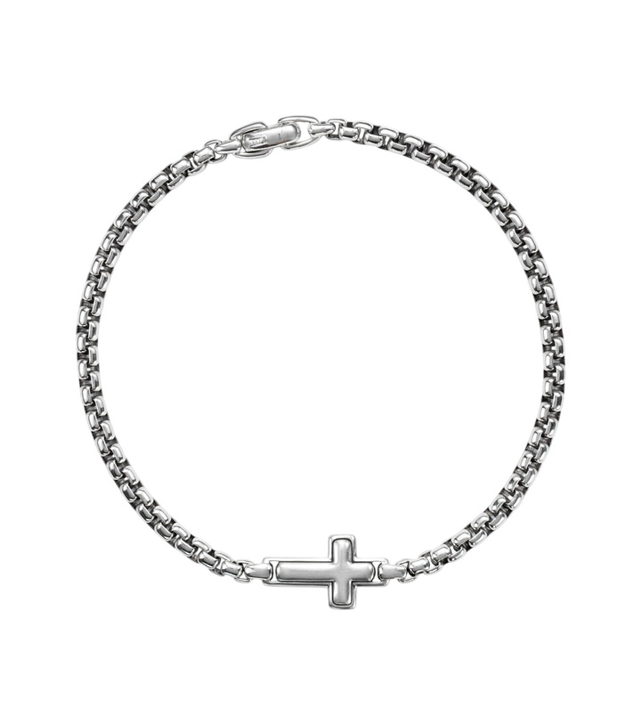 Photo: David Yurman Cross Station sterling silver bracelet