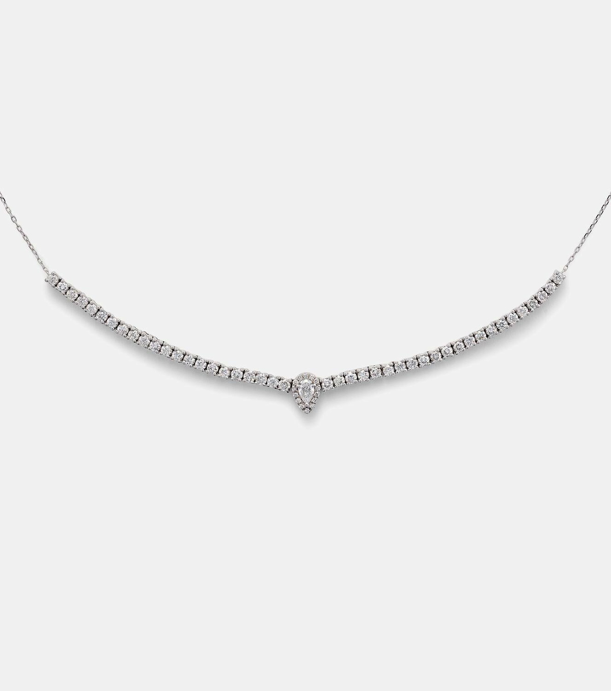 Persée 18kt white gold necklace with diamonds