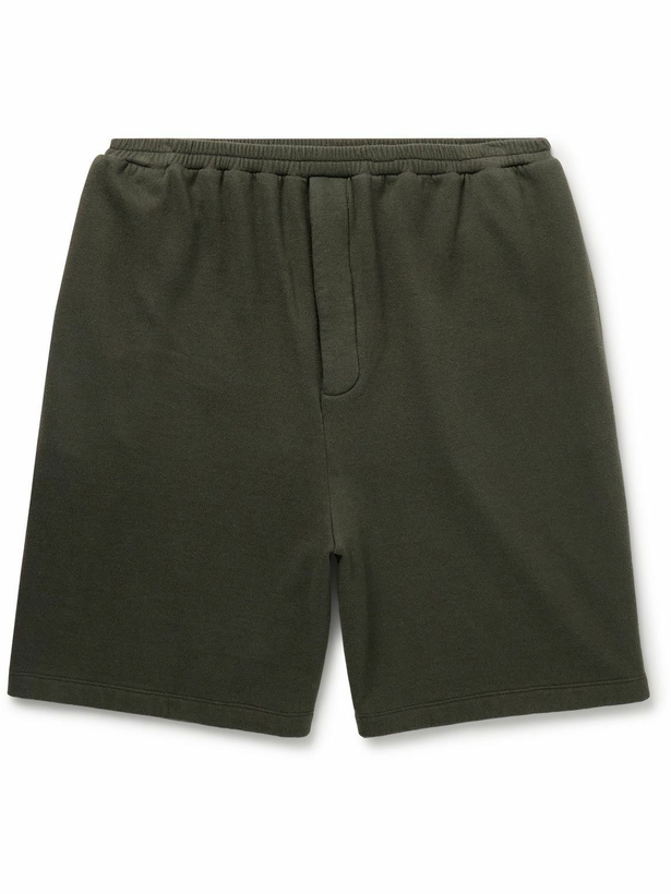 Photo: The Row - Kotai Wide-Leg Cotton and Cashmere-Blend Jersey Shorts - Brown
