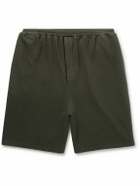 The Row - Kotai Wide-Leg Cotton and Cashmere-Blend Jersey Shorts - Brown