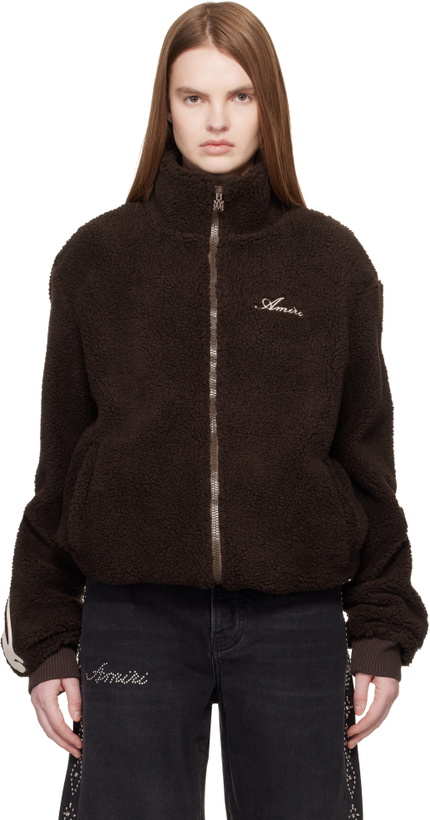 Photo: AMIRI Brown Bones Fleece Jacket