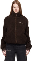 AMIRI Brown Bones Fleece Jacket