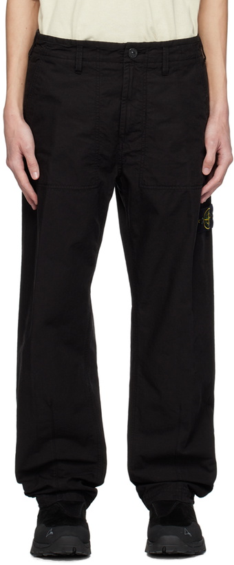 Photo: Stone Island Black Patch Trousers