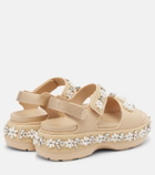 Simone Rocha x Crocs embellished platform sandals