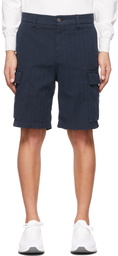 Brunello Cucinelli Navy Dyed Cargo Bermuda Shorts