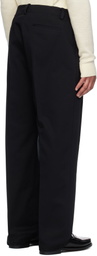 Moncler Genius Moncler x FRGMT Hiroshi Fujiwara Black Cotton Gabardine Trousers