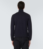Moncler Down-paneled knit jacket