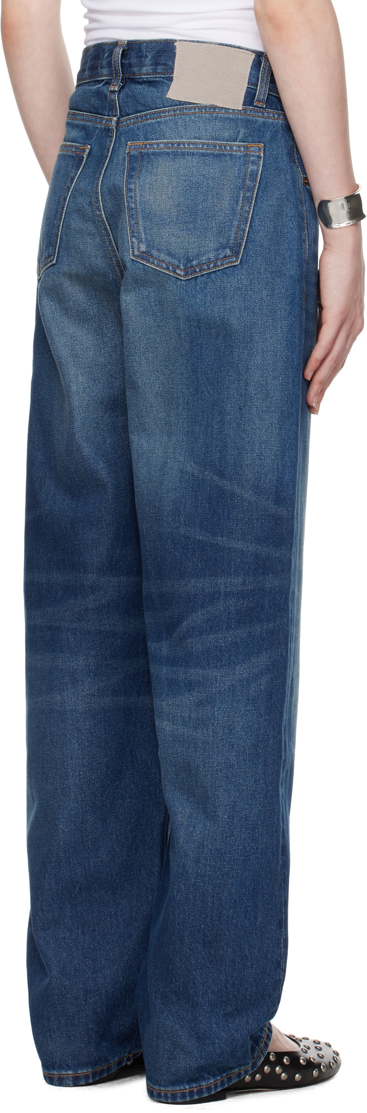 Aya Muse Blue Baggy Jeans