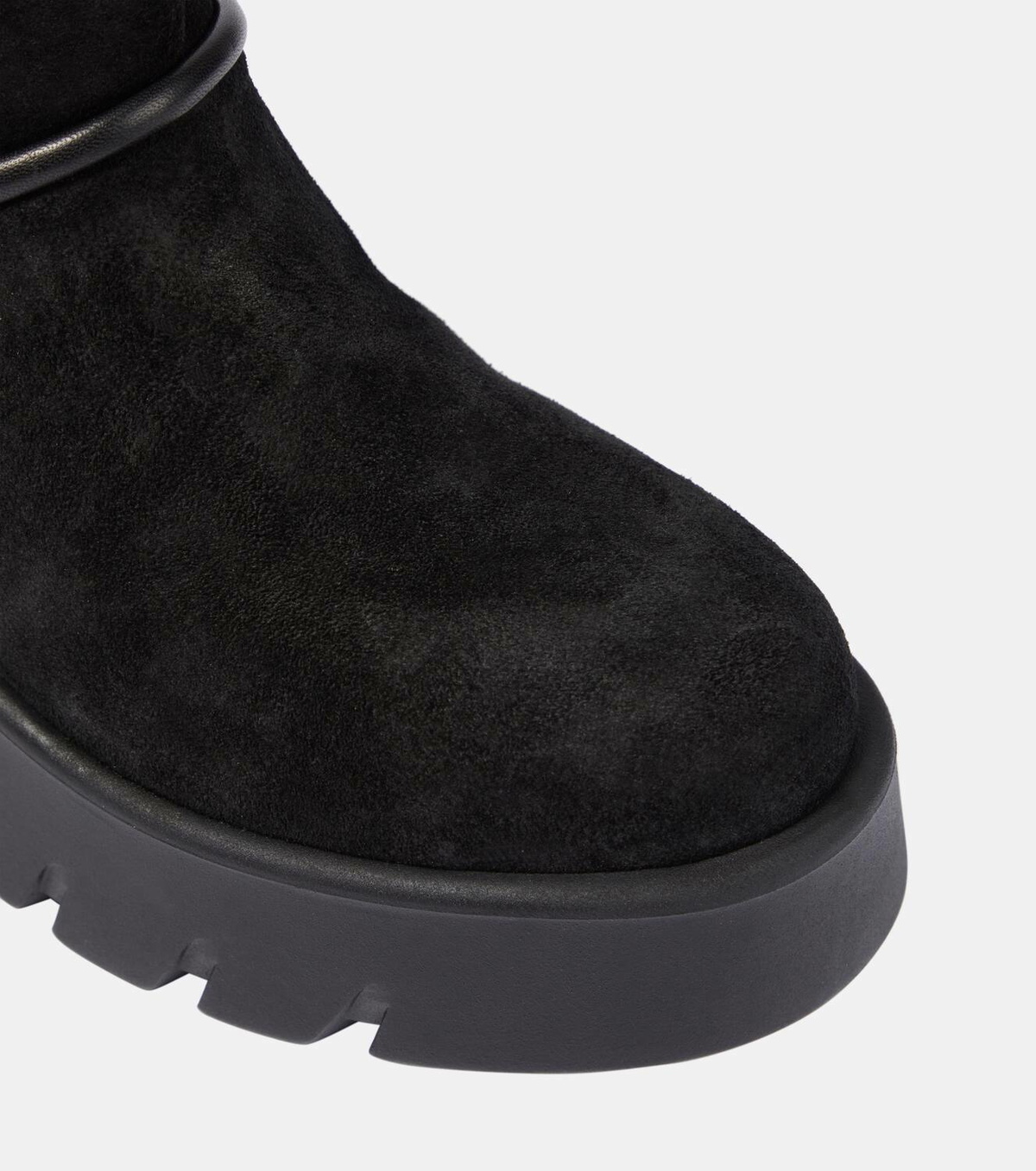 Gianvito Rossi Shearling-lined suede ankle boots