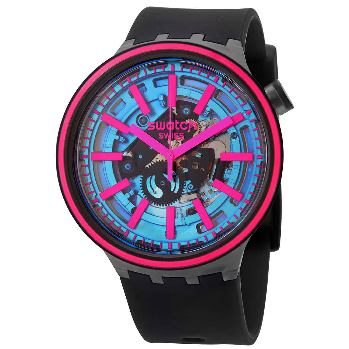 Swatch Big Bold Quartz Blue Dial Unisex Watch SO27B111