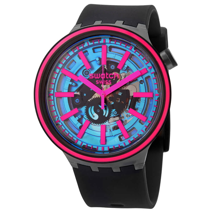 Photo: Swatch Big Bold Quartz Blue Dial Unisex Watch SO27B111