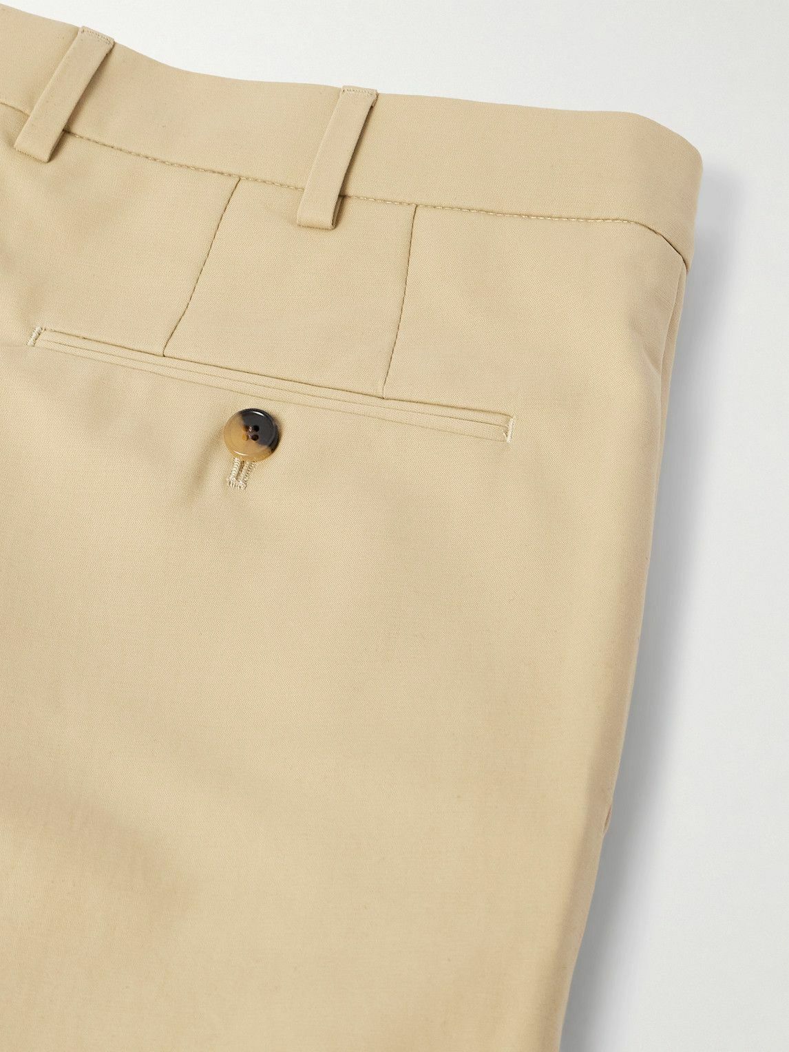 Loro Piana - Carlo Hyannis Tapered Cotton-Blend Trousers - Neutrals