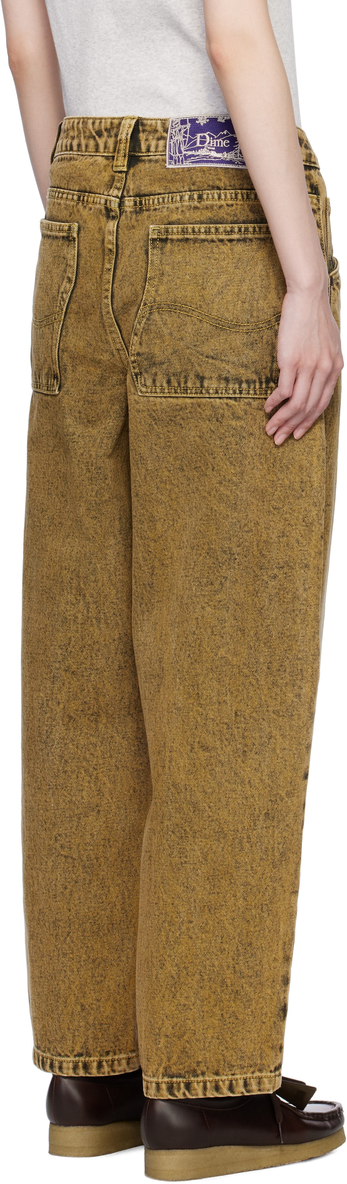 Dime Yellow Classic Baggy Jeans