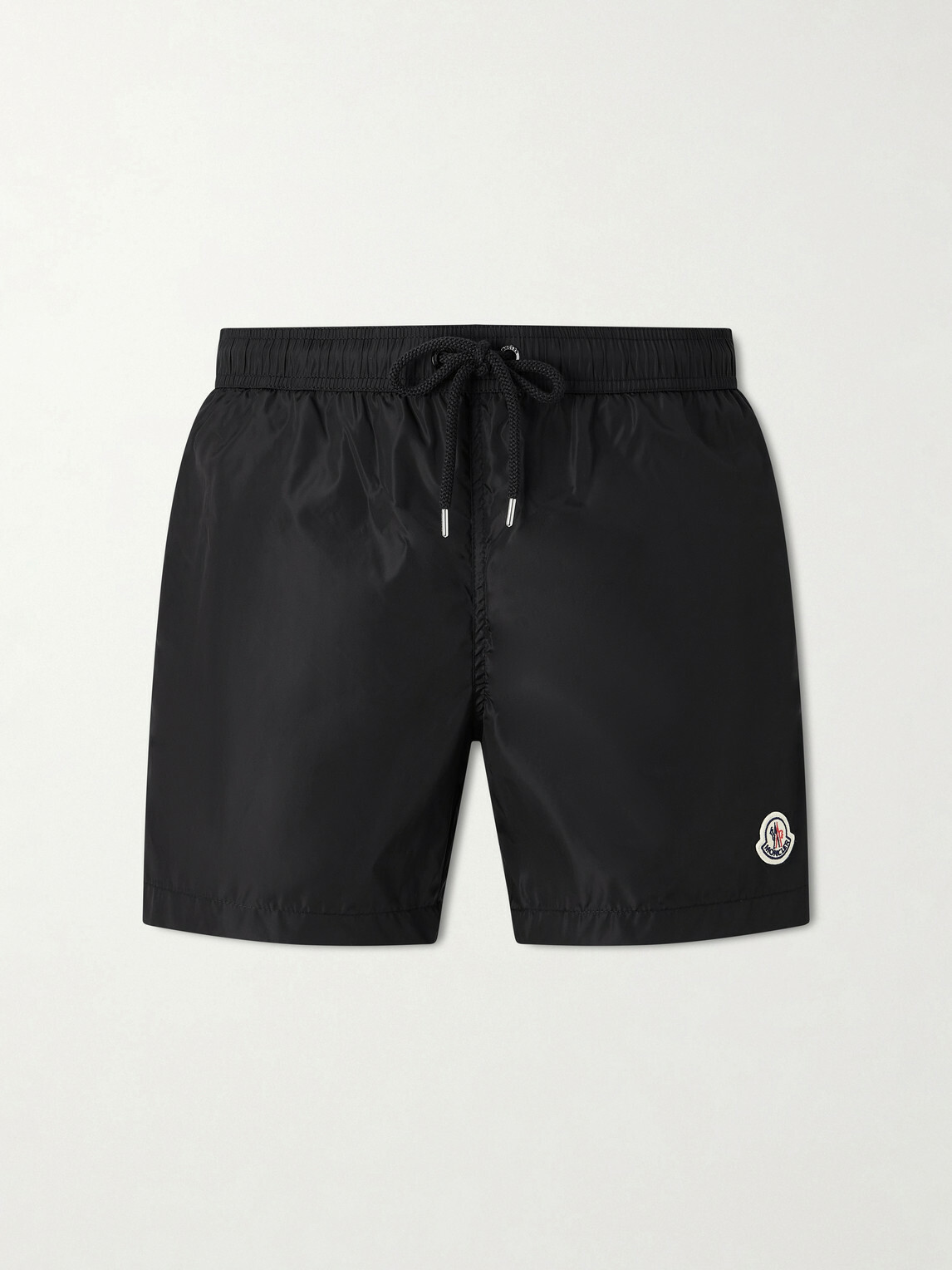 Moncler - Straight-Leg Mid-Length Swim Shorts - Black
