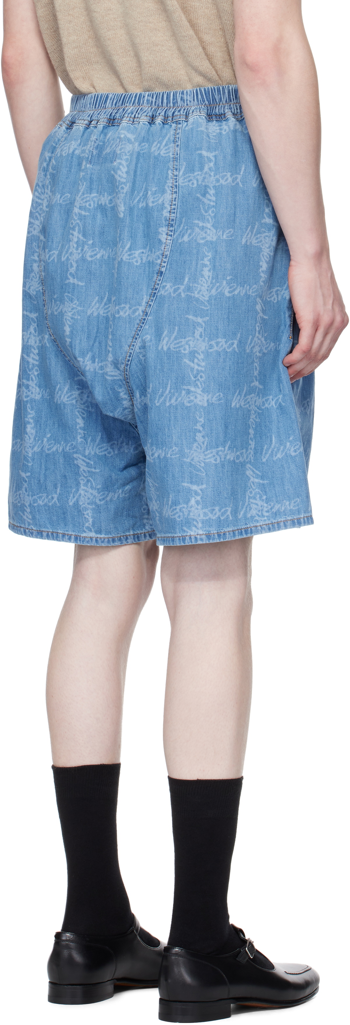 【VIVIENNE WESTWOOD】Romario Bermuda Shorts /  Blue Vivienne Westwood Blue Romario Bermuda Shorts Vivienne Westwood