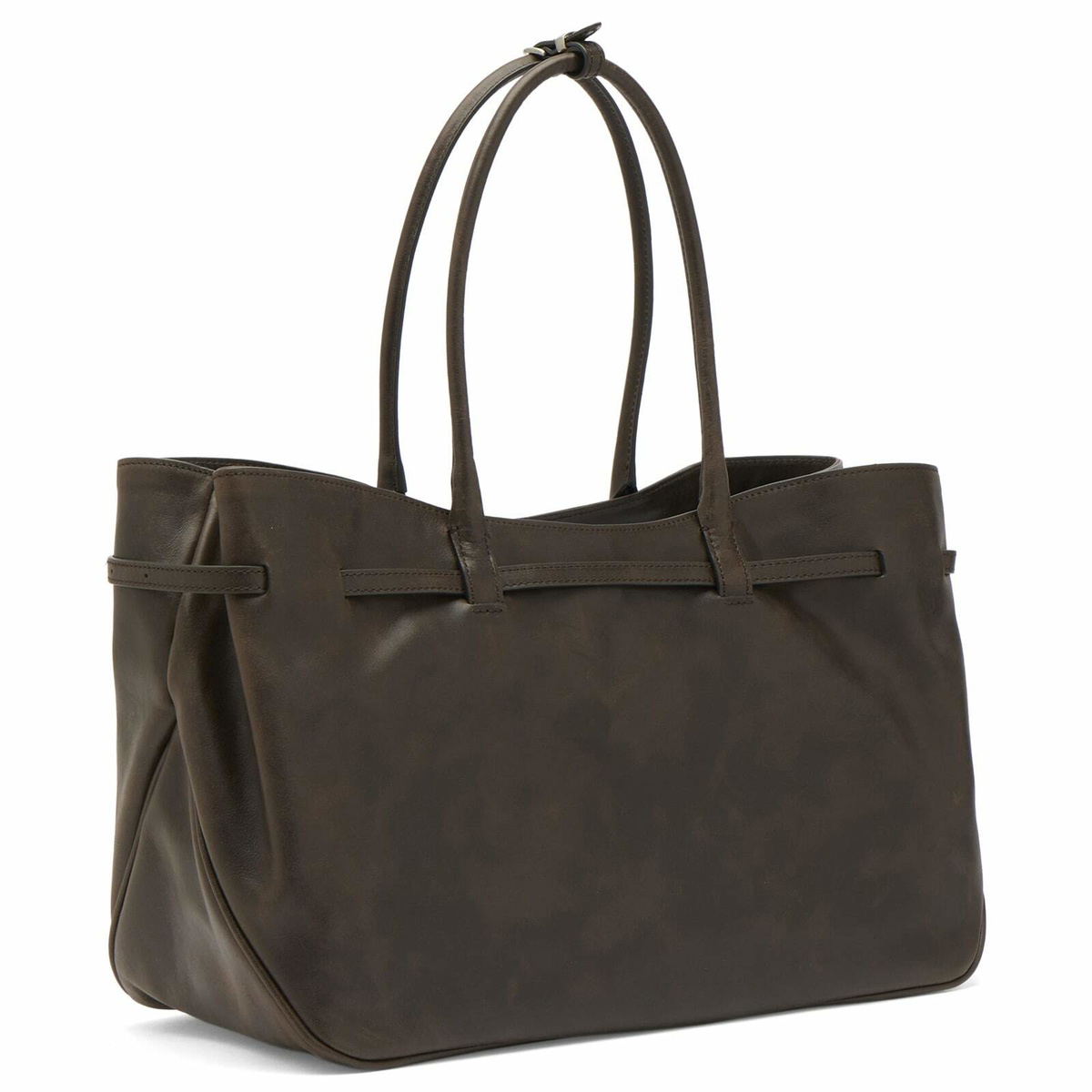 MARGESHERWOOD Women's Grandma  Bag - Large in Sepia Pull-Up 