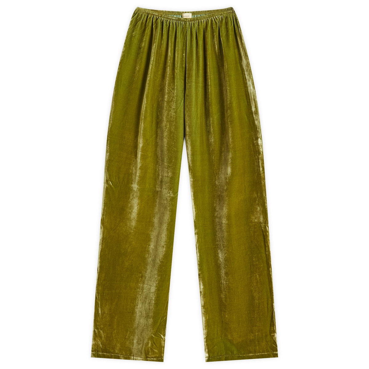 DONNI. Women's Velvet Simple Pants in Martini