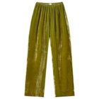 DONNI. Women's Velvet Simple Pants in Martini