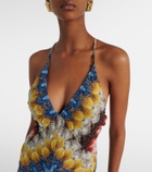 Missoni Open-back lamé maxi dress