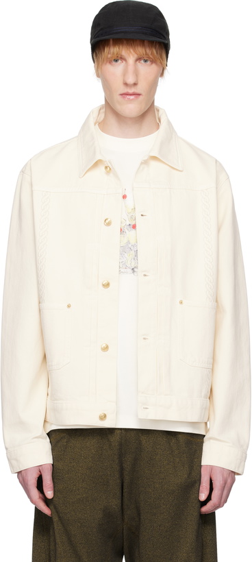 Photo: Drôle De Monsieur Off-White 'La Veste Denim Médicis' Denim Jacket