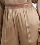 Tom Ford Silk satin straight pants
