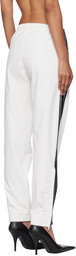 Balenciaga White Striped Track Pants