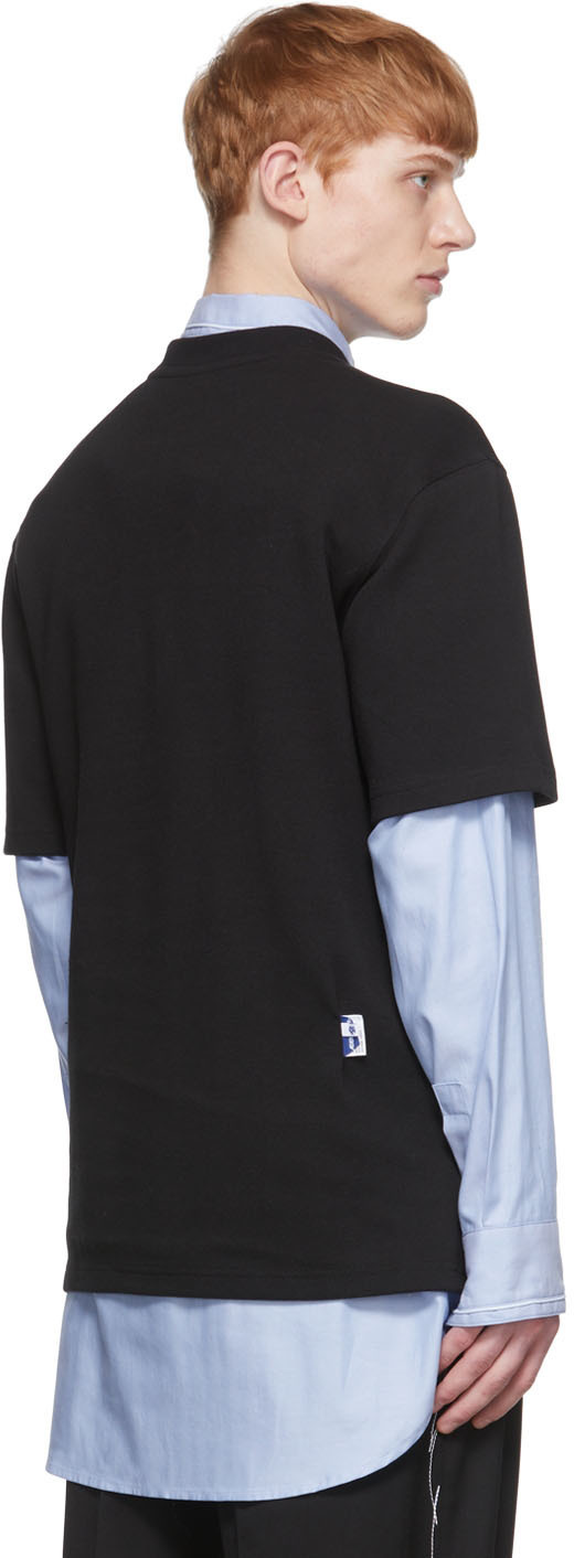 ★ADERERROR★ Tran tshirt Noir ADER error Black Origin Line Box Logo T-Shirt ADER error