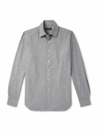 Incotex - Glanshirt Cotton-Flannel Shirt - Gray