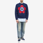 Kenzo Paris Men's Kenzo Target Crew Knit in Midnight Blue