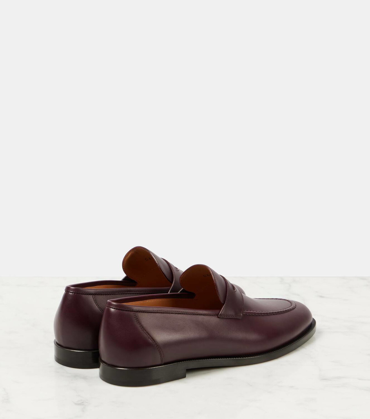 Loro Piana Sergio leather loafers