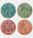 L'Objet Fortuny set of 4 earthenware dessert plates
