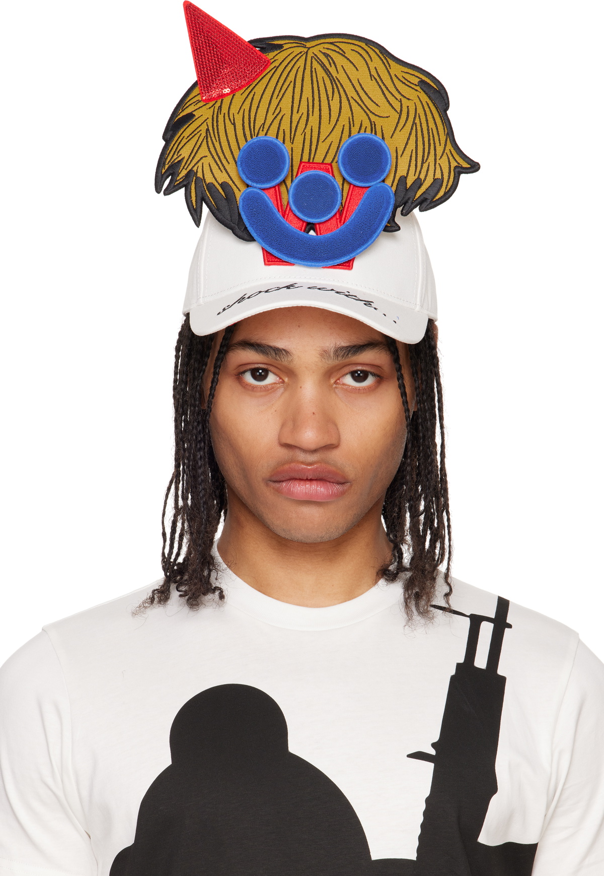 Walter Van Beirendonck Black Toyterror Cycling Cap Walter