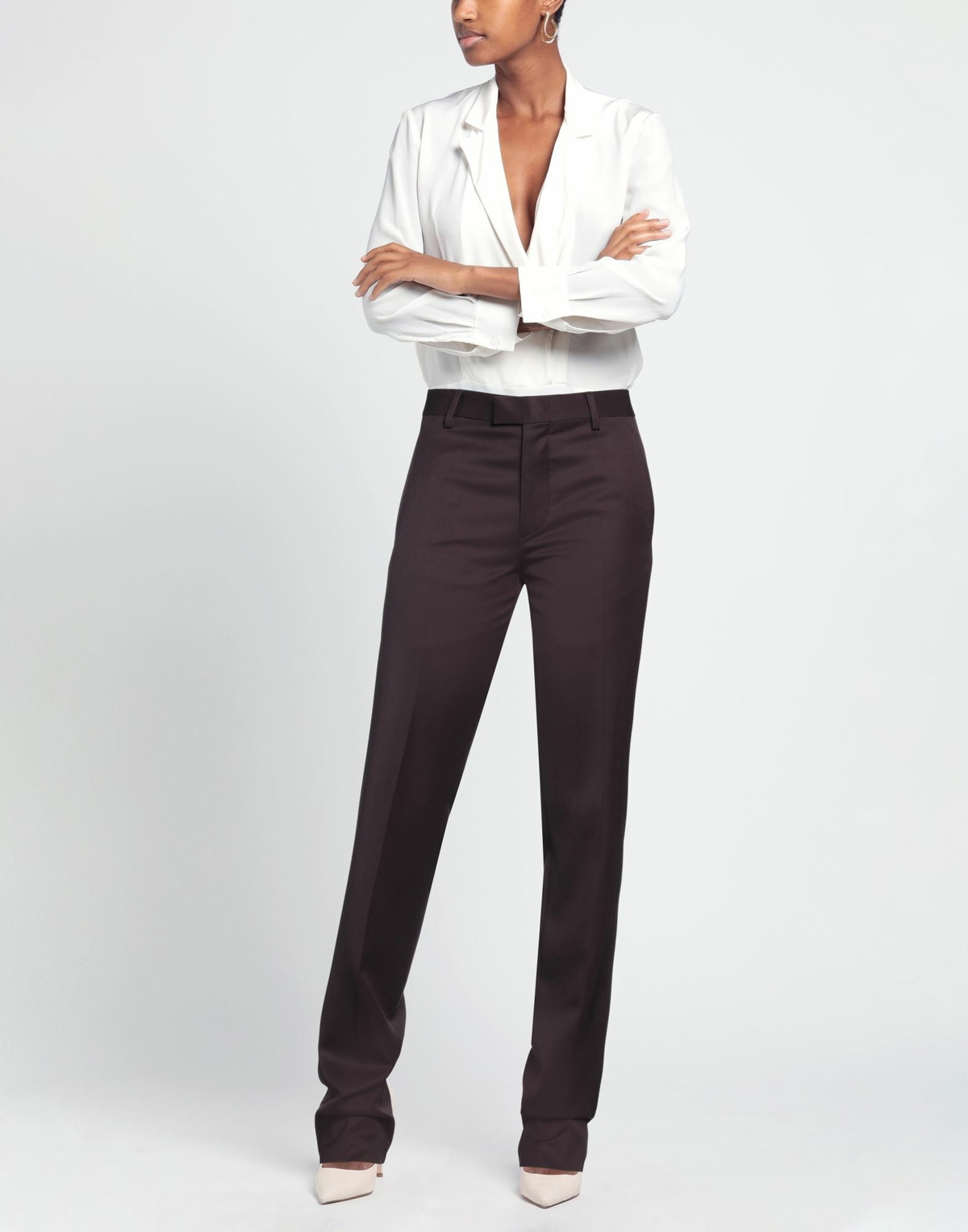 Ann Demeulemeester Womens Pants Plum