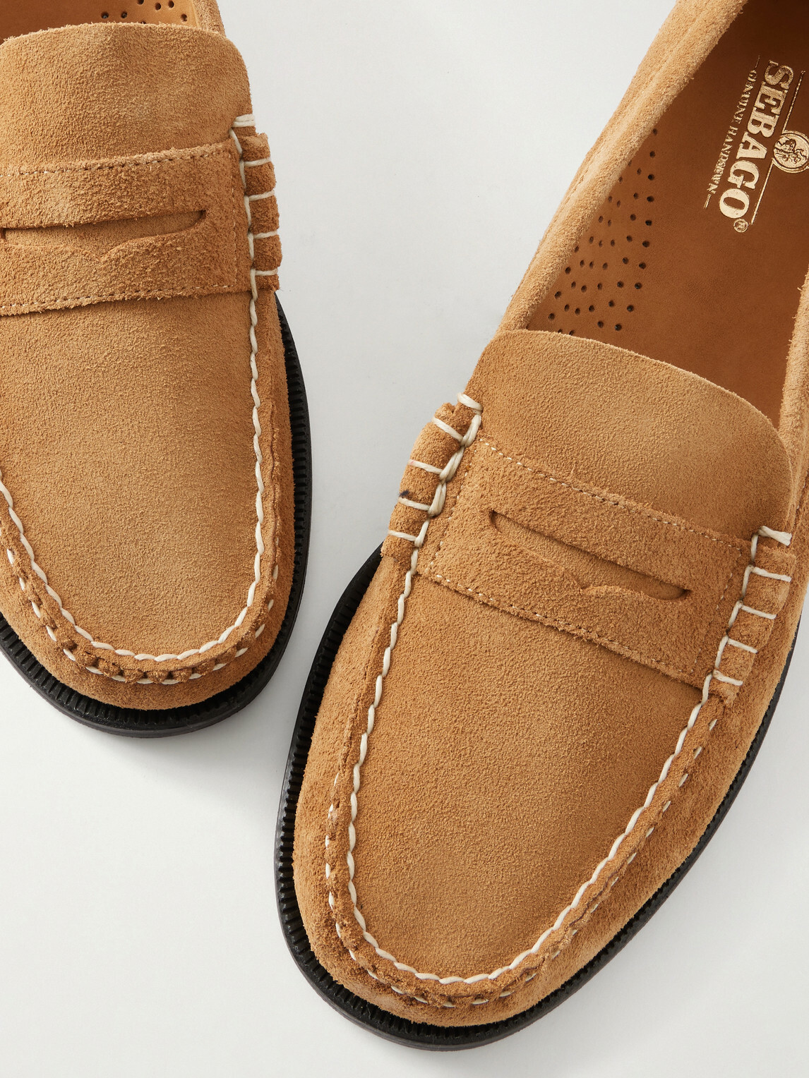 Sebago - Classic Dan Suede Penny Loafers - Neutrals
