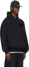 VETEMENTS Black Taped Logo Hoodie
