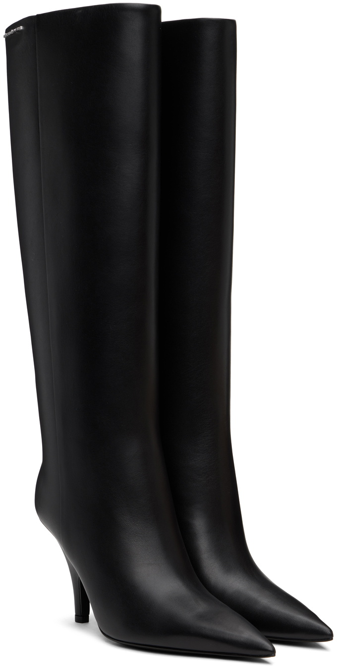 alexander wang ポインテッドトゥブーツ Alexander Wang Detroit Sock Boots | Black | FARFETCH