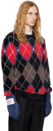 Charles Jeffrey LOVERBOY Multicolor Fluffy Gloves Sweater