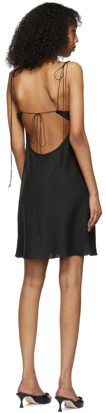 Anna October Black Kamini Mini Dress